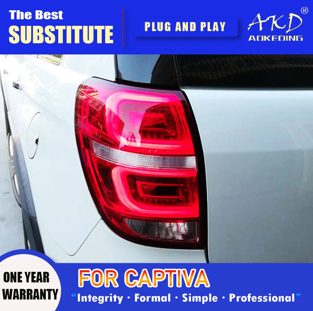 

Задняя фара AKD для Chevrolet Captiva светодиодный Tail 2008-2019 Captiva, задний противотуманный сигнал поворота, автомобильные аксессуары