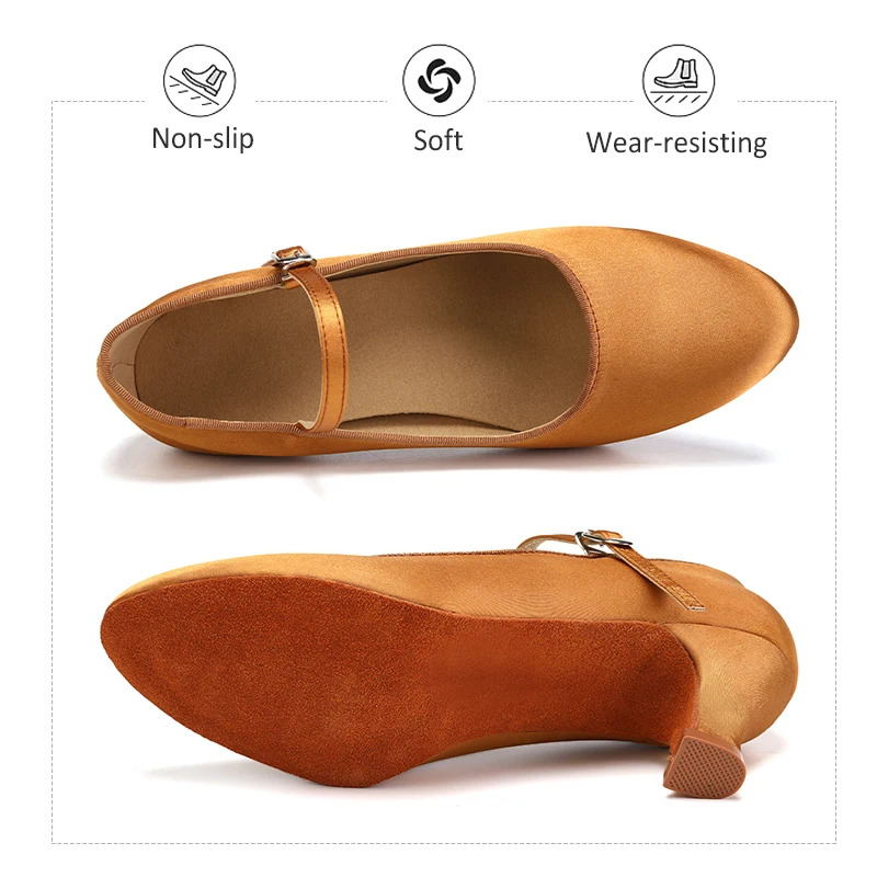 Sscarpe Da Ballo Latino Donna Moda Punta Aperta Scarpe Per Il Tango Bachata Kizomba Sandali Con Cinturino Alla Caviglia Professionale Scarpe Da Ballo Danza Valzer Per Feste - 6