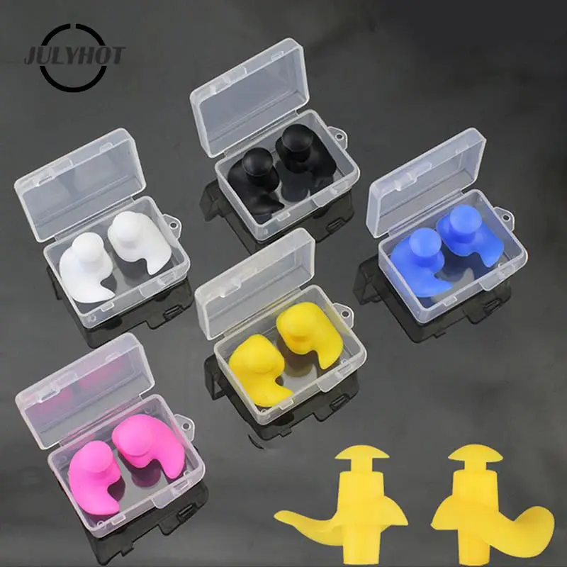 

1 Pair Durable Earplugs Classic Delicate Texture Waterproof Soft Earplugs Silicone Portable Ear Plugs Swimming Accessories