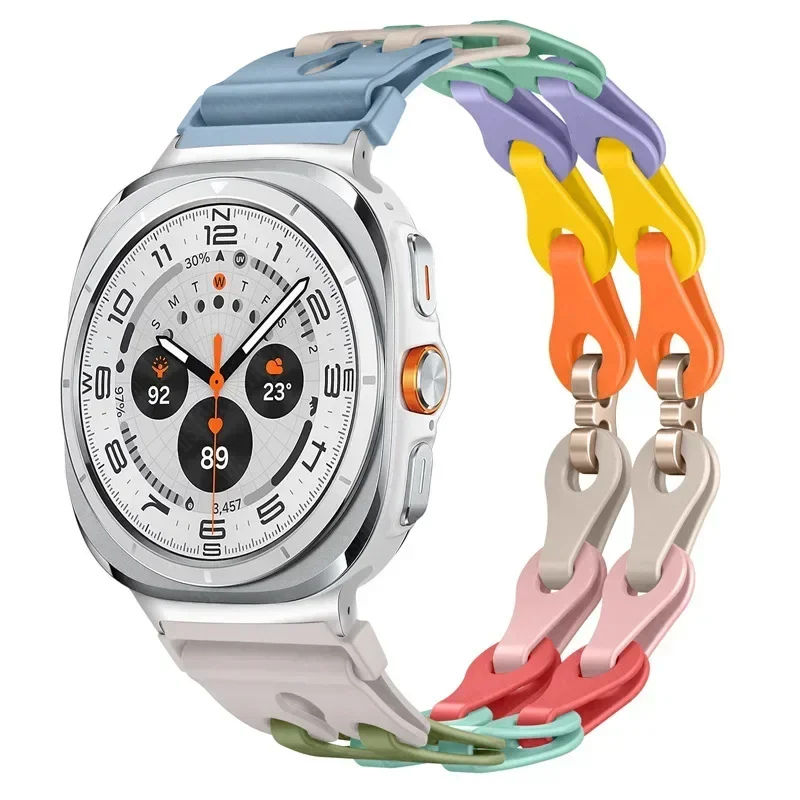 Silicone Chain Strap Replacement Wristband Bracelet