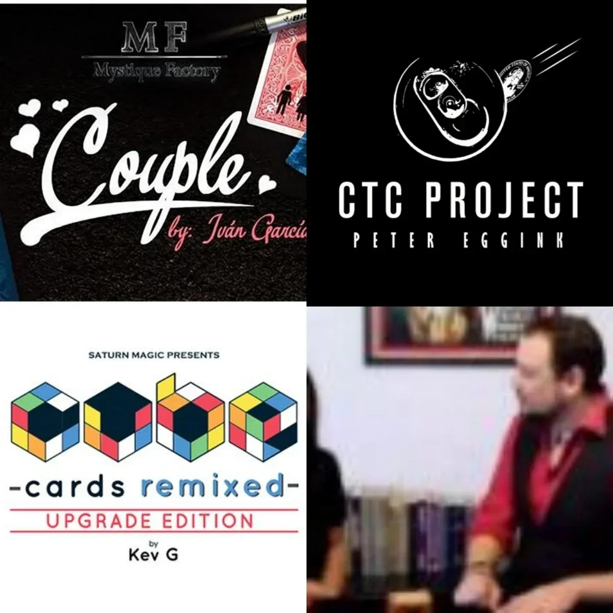

Couple by Ivan Garcia，CTC Project by Peter Eggink，Cube Cards Remixed Upgrade Edition by Kev G，El Hilo by Javi Benitez-magic