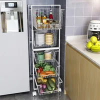 ตะกร้าแบบดึงออกสำหรับห้องครัว, ตะกร้าใส่ชามในตู้, ตะกร้าใส่จานแบบลิ้นชัก, ตะกร้าใส่เครื่องปรุง, ตู้เหล็กดัดมุมคู่, ลิ้นชัก 4