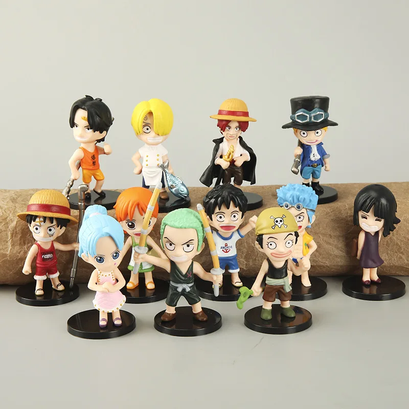 

12 шт./Набор Аниме цельная Фигурка Обезьяна D Luffy Boa Hancock Sanji Zoro Ace Shanks экшн-модель из ПВХ куклы игрушки 10 см подарки для детей