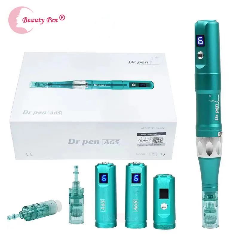 Dr Ultima A6S Microneedling Microneedle Electric Wireless Derma Auto Pen Skin Care Beauty Tool With 32pcs Cartridges_voghion.com