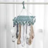 32 /12Clips Socks Clothes Drying Hanger with  Underwear Drying Folding Laundry Hanging Rack 5