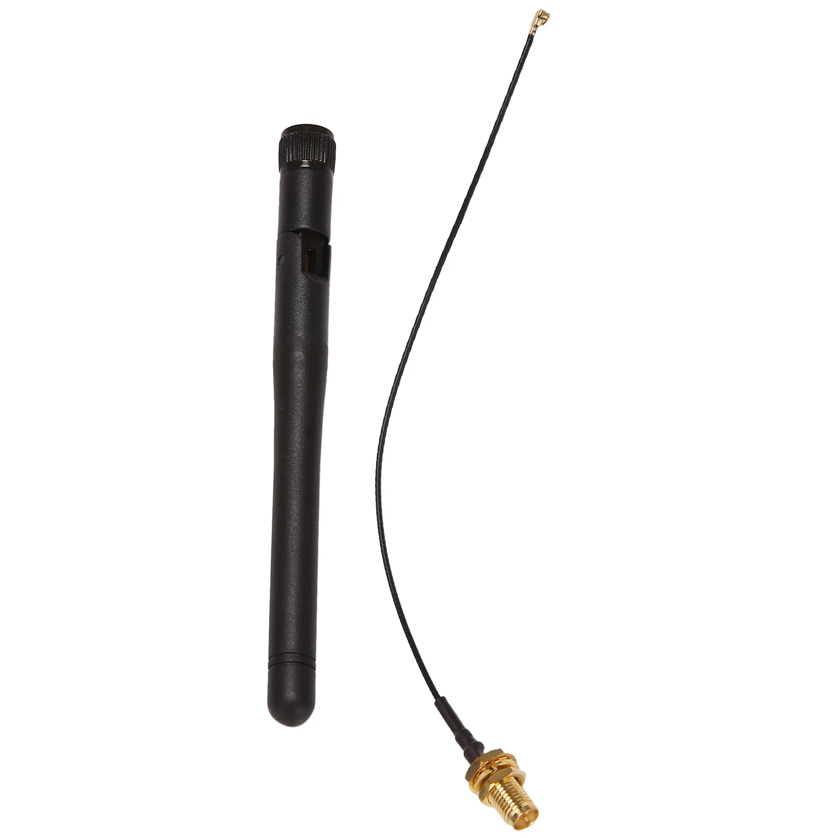 

433Mhz Antenna 5Dbi GSM RP-SMA Plug Rubber Waterproof Lorawan Antenna + IPX to SMA Small Cable Extension