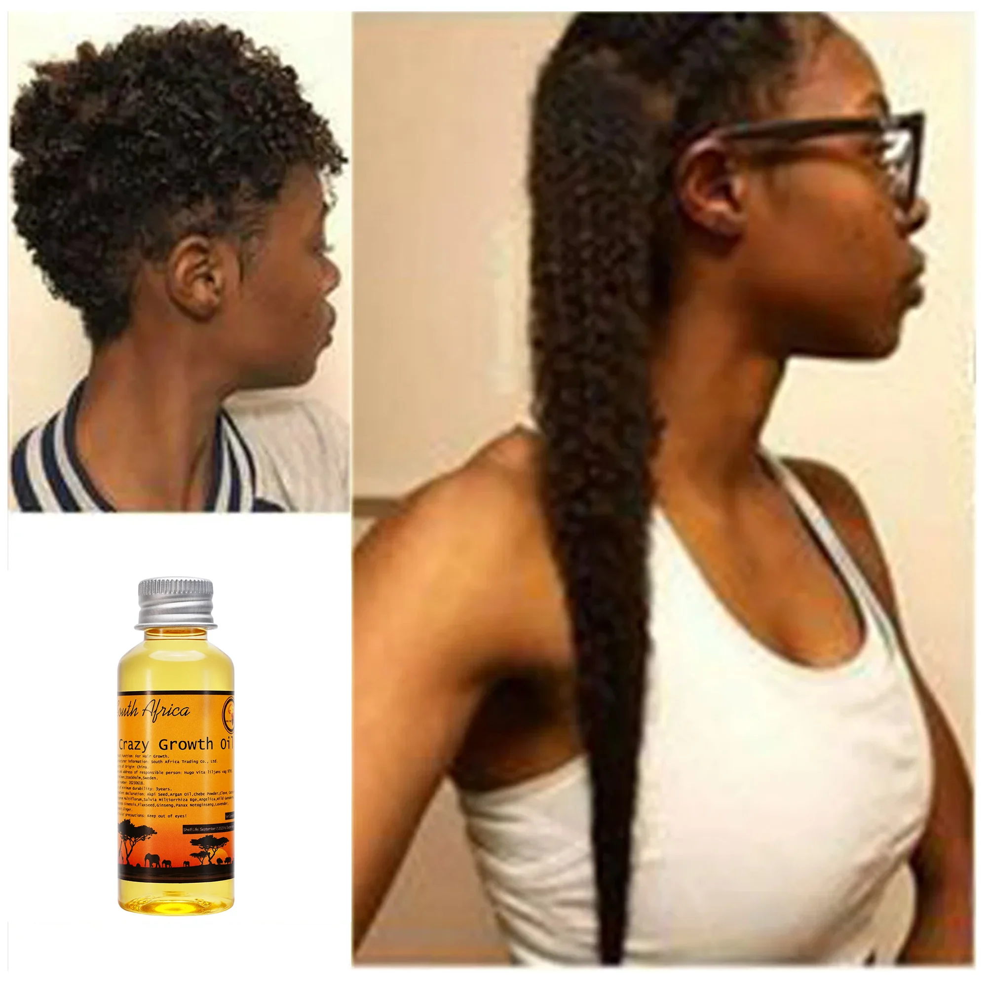 50 ml African Traditional Handmade Layden Oil GROW YOUR HAIR FASTER LONGER Stop Breakage Moisturise Promotes Hair Growth images - 6