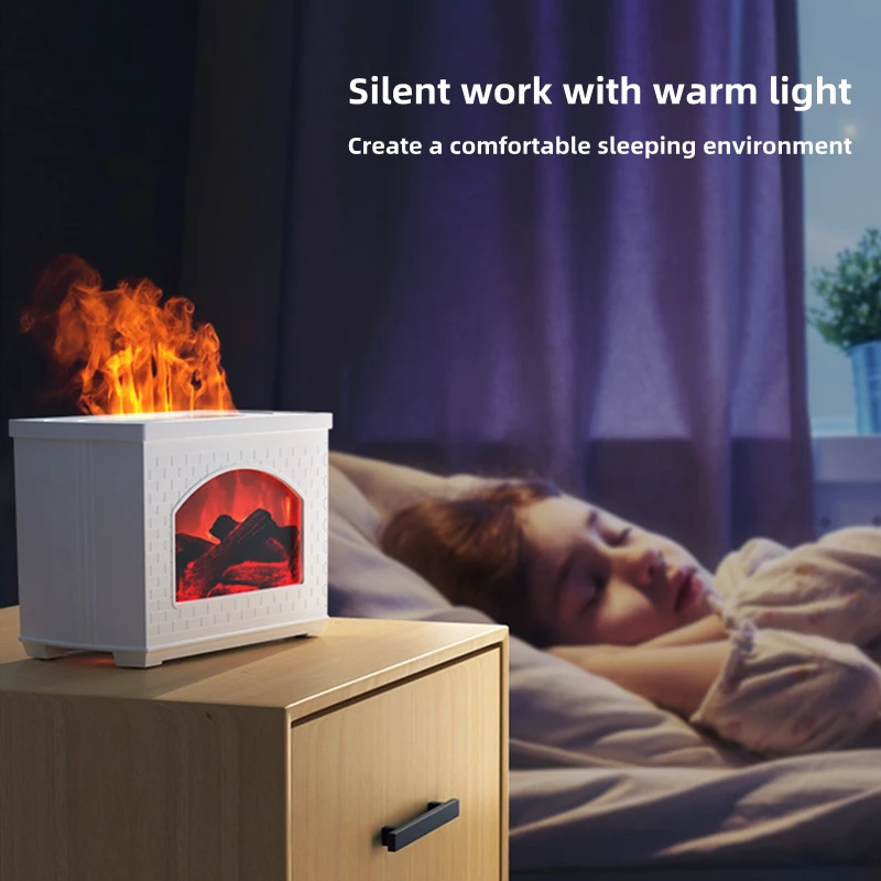 Simulation Fireplace Flame Humidifier House of Mist Online Shopping
