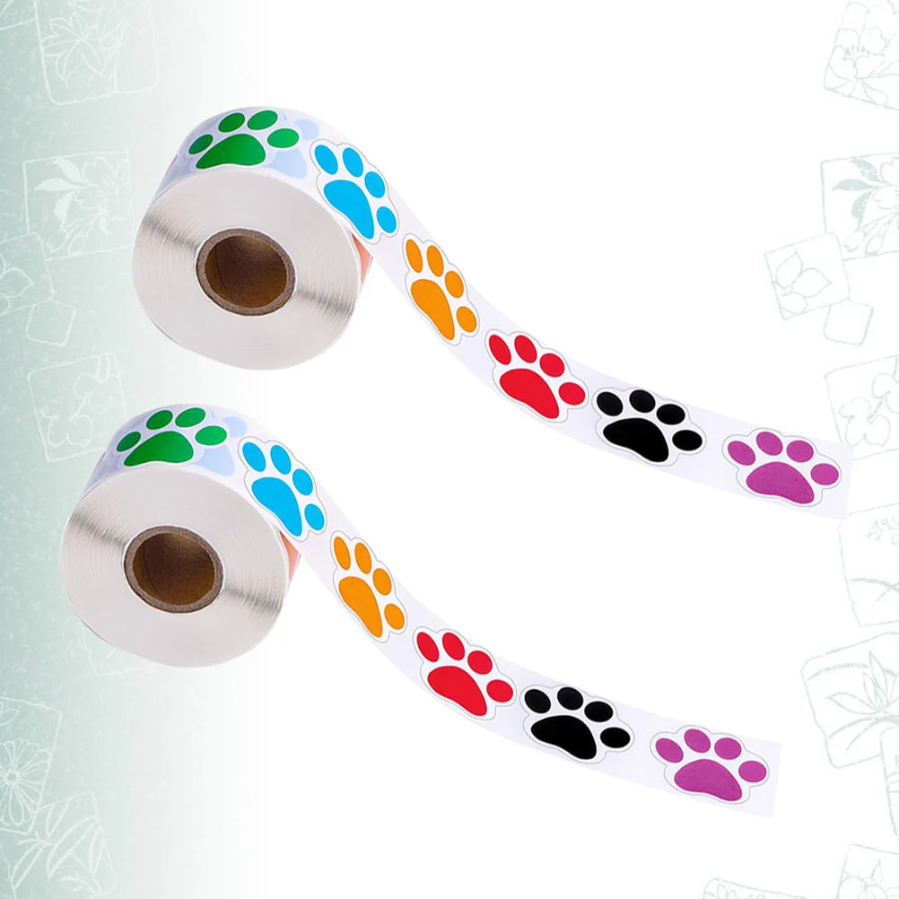 

Stickers Sticker Paw Dogwrapping Sealing Label Decorative Labels Veterinary Pet Handmade Packaging Animals Gift Christmas