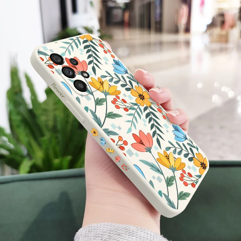 Vibrant Floral Design Protective Smartphone Case