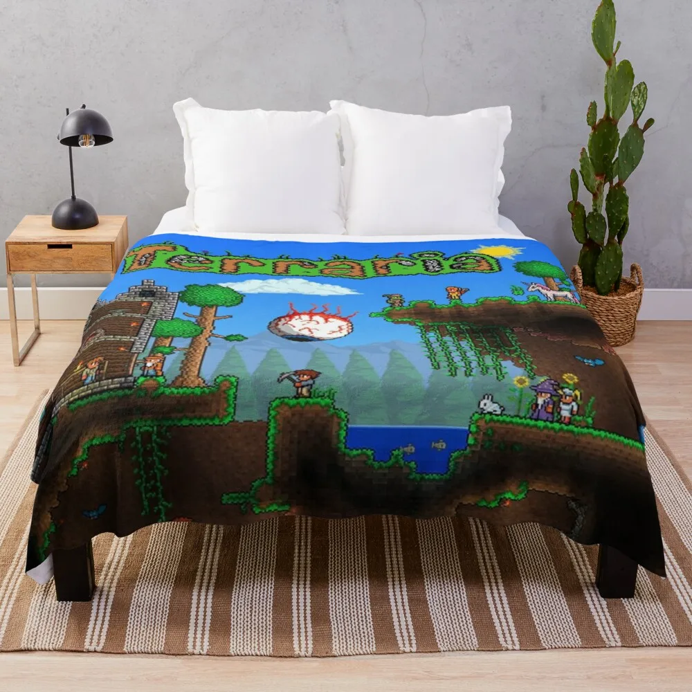 

Terraria - Indie Game Throw Blanket blanket sofa vintage blanket tourist blanket woven blanket