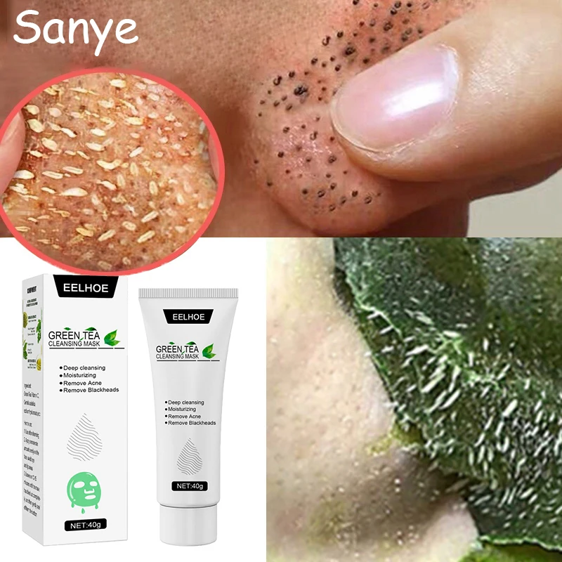 

Green Tea Smear Tear-Off Mask Oil Control Moisturizing Removing Blackheads Gel Shrinking Pores Gentle Cleansing Facial Treatment