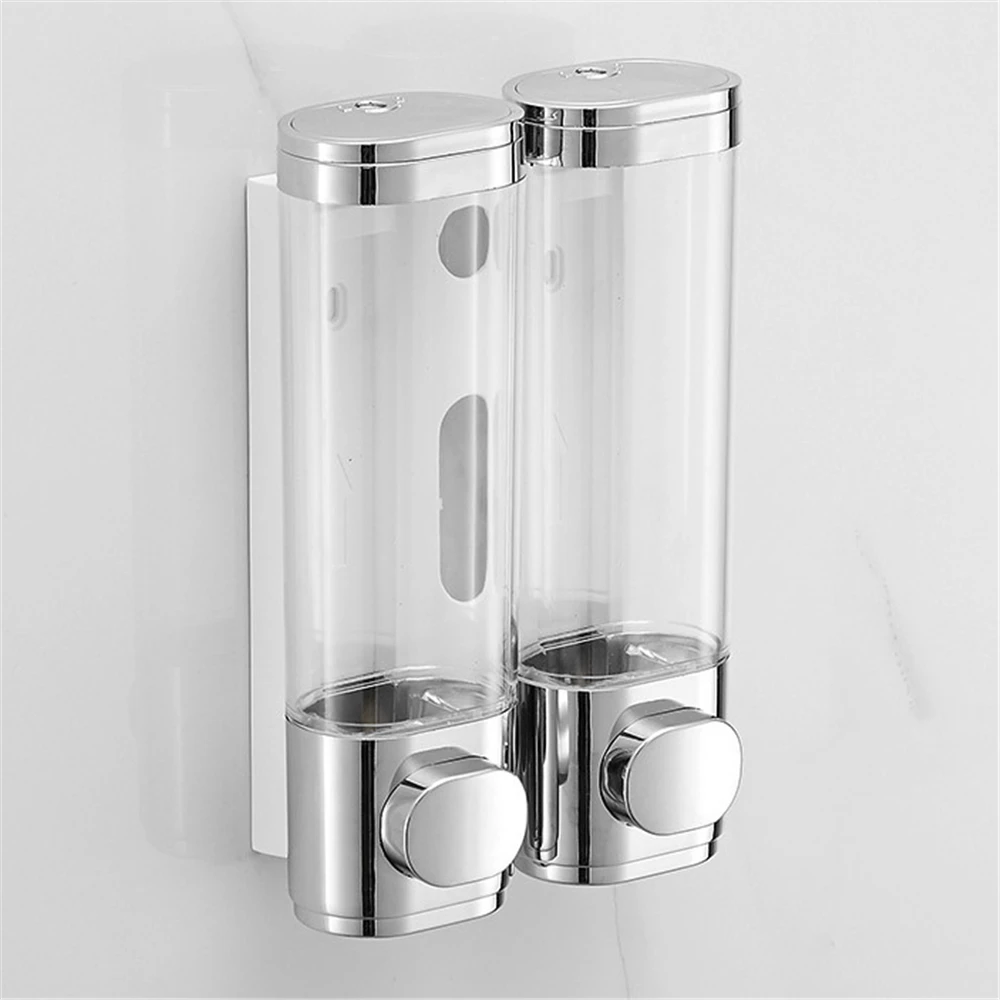 

Manual Soap Dispenser Bathroom Wall Mounted Hand Press Soap Dispenser for Dish Liquid Lotion Shower Gel Shampoo Container