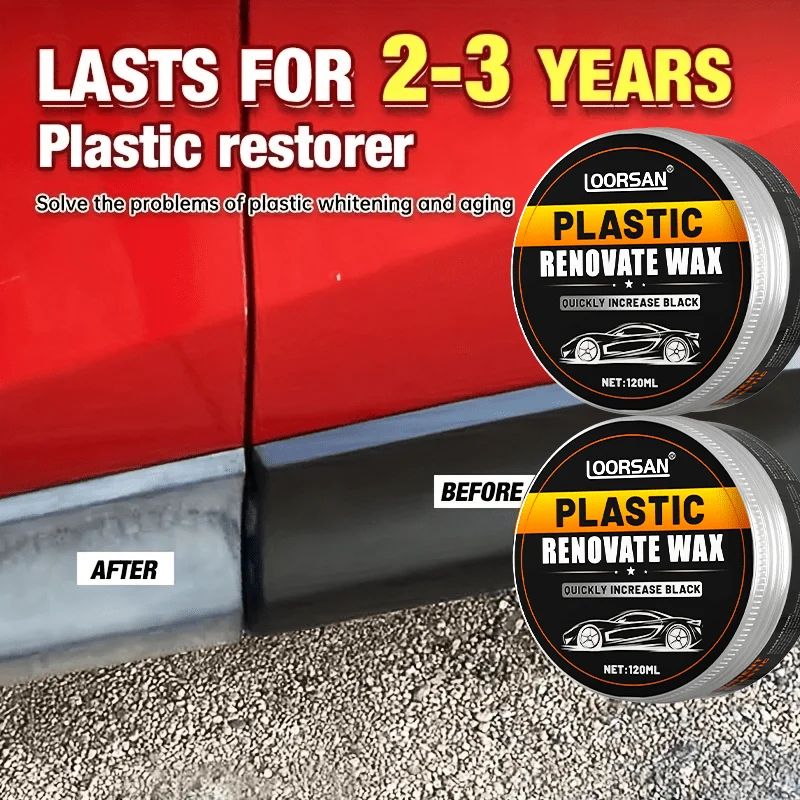 Universal Leather and Plastic Repair Polishing Wax - Automotive interior reconditioning cream for leather/plastic/rubber care 4