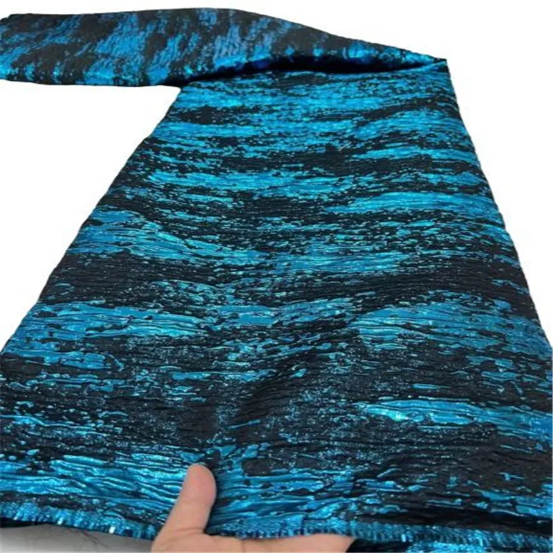 

Latest Design Brocade Jacquard Lace Fabric French Lace Fabric High Quality African Nigerian Lace Fabric For Party Dress Sew