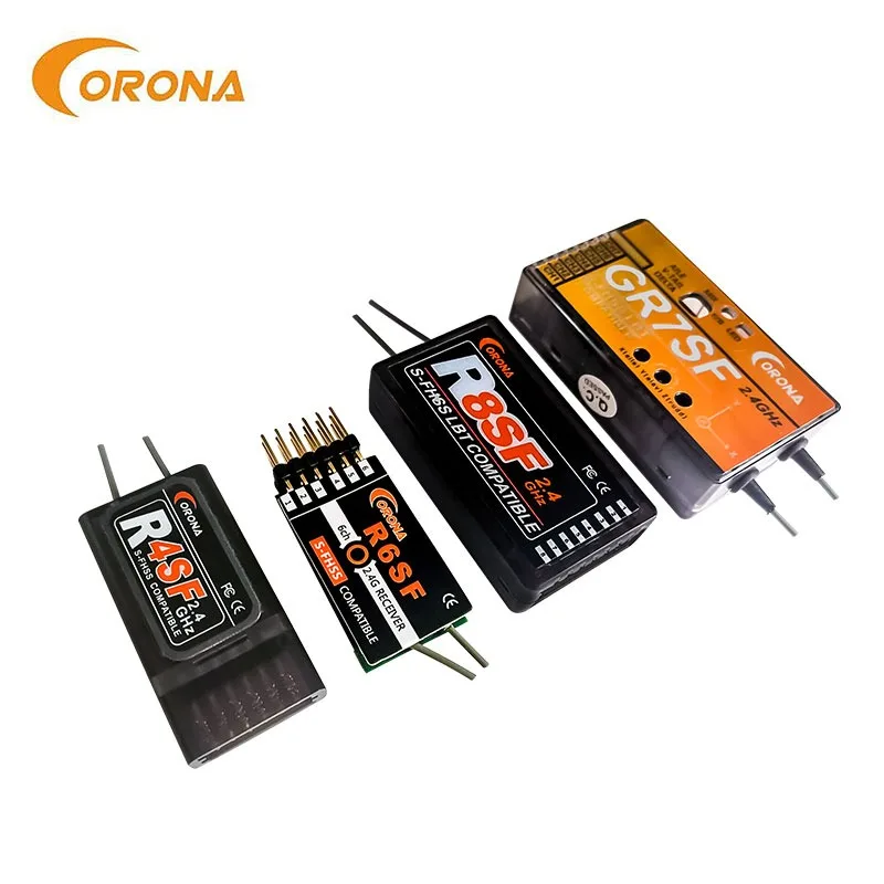 

Corona Receiver R4SF R6SF R8SF S-FHSS/FHSS 4ch 6ch 8ch Compatible FUTABA T6J T8J T14SG T18MZ T18SZ RC Helicopter Drone UAV