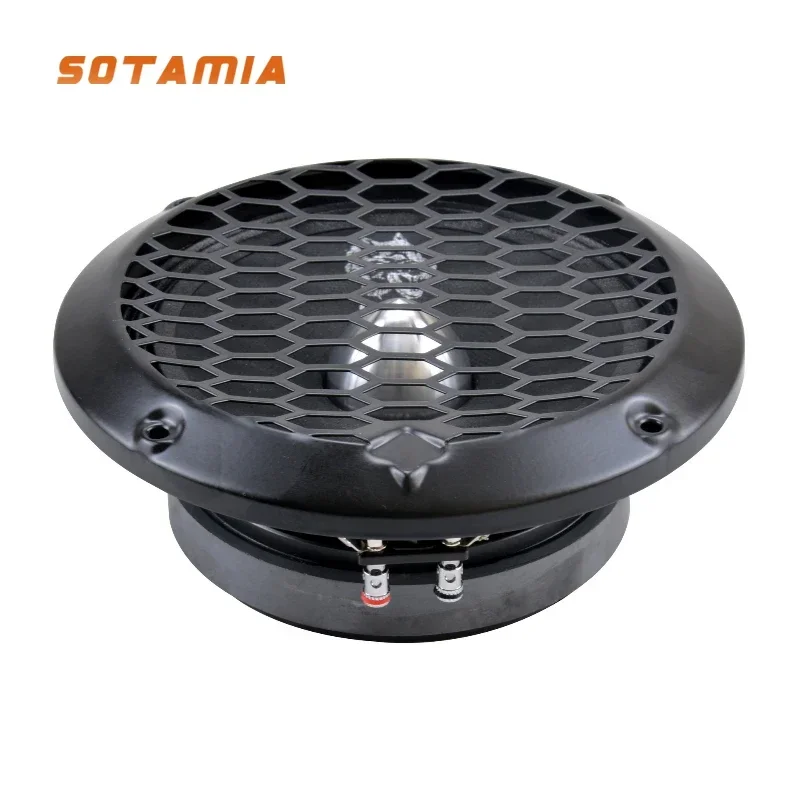 SOTAMIA 1Pcs 6.5 Inch Midrange Speaker 4 Ohm 300W Altavoz Aluminium Bullet Cloth Edge Speaker Home Theater HIFI Loudspeaker