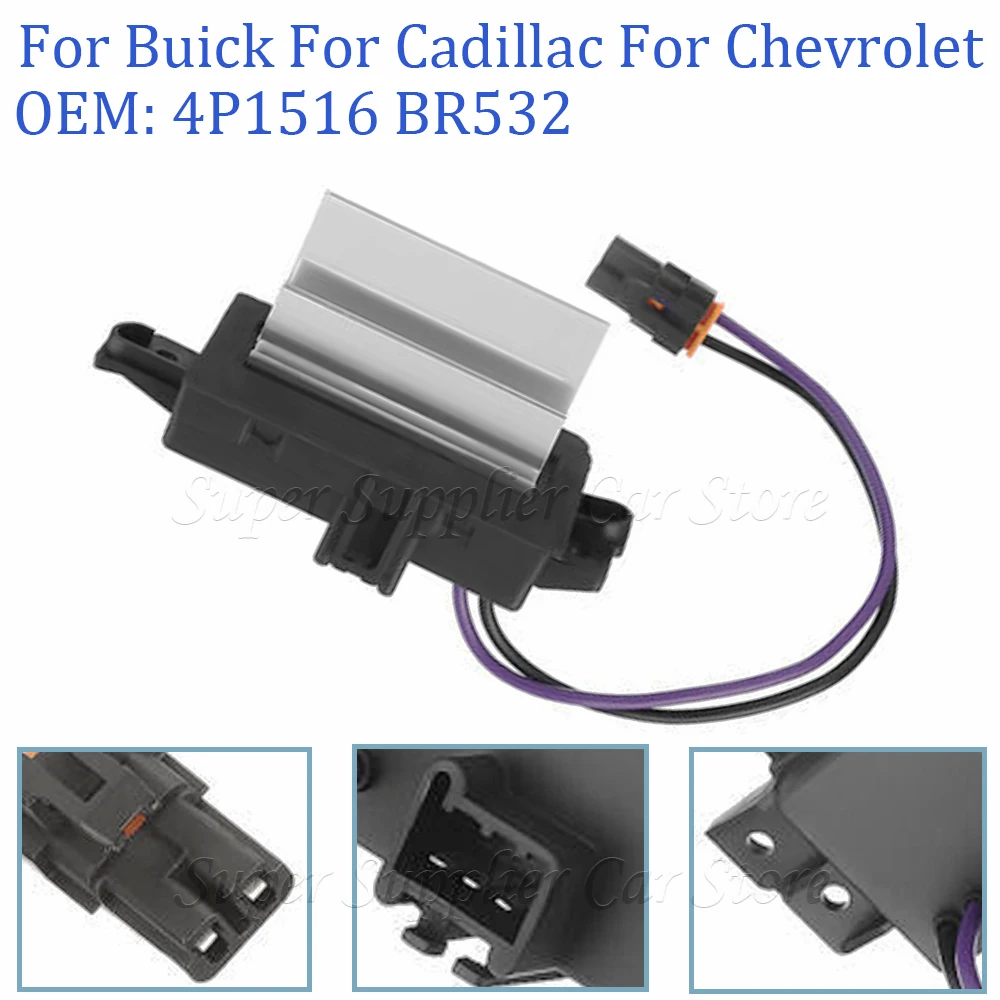 For Chevrolet Trailblazer For Buick Rainier Isuzu Ascender Car Blower Motor Resistor Replacement 4P1516 MT1805 RU-631 JA1639