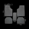 Universal PU Leather Car Floor Mats - Set of 5 3