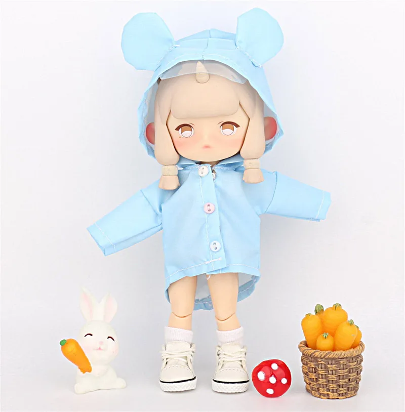 Doll Clothes Accessories for OB11 Baby Clothes 1/12 BJD Doll Animal Windproof Raincoats Kits Festival Gift 1pcs - 4
