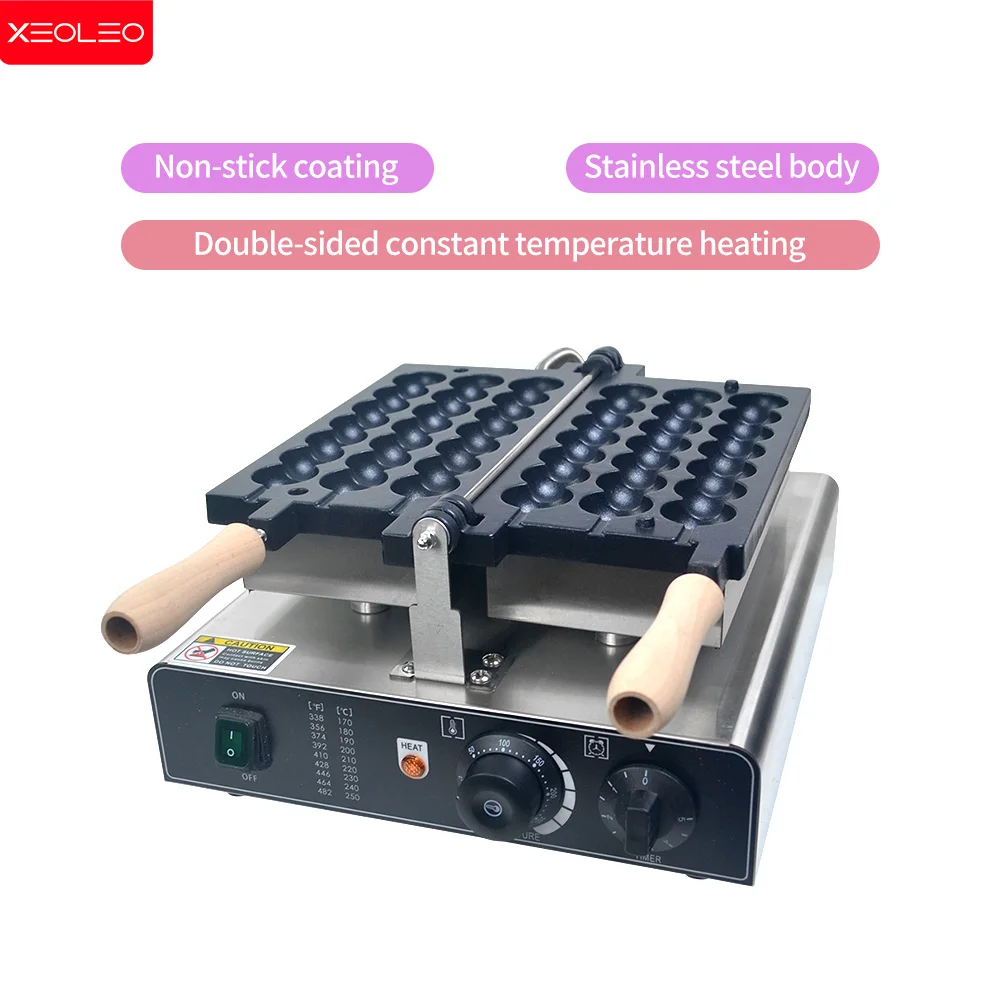 XEOLEO Candied Haws Electric Waffle Maker 1400W Skewers Waffle Machine Hairy Eggs Waffle Baker