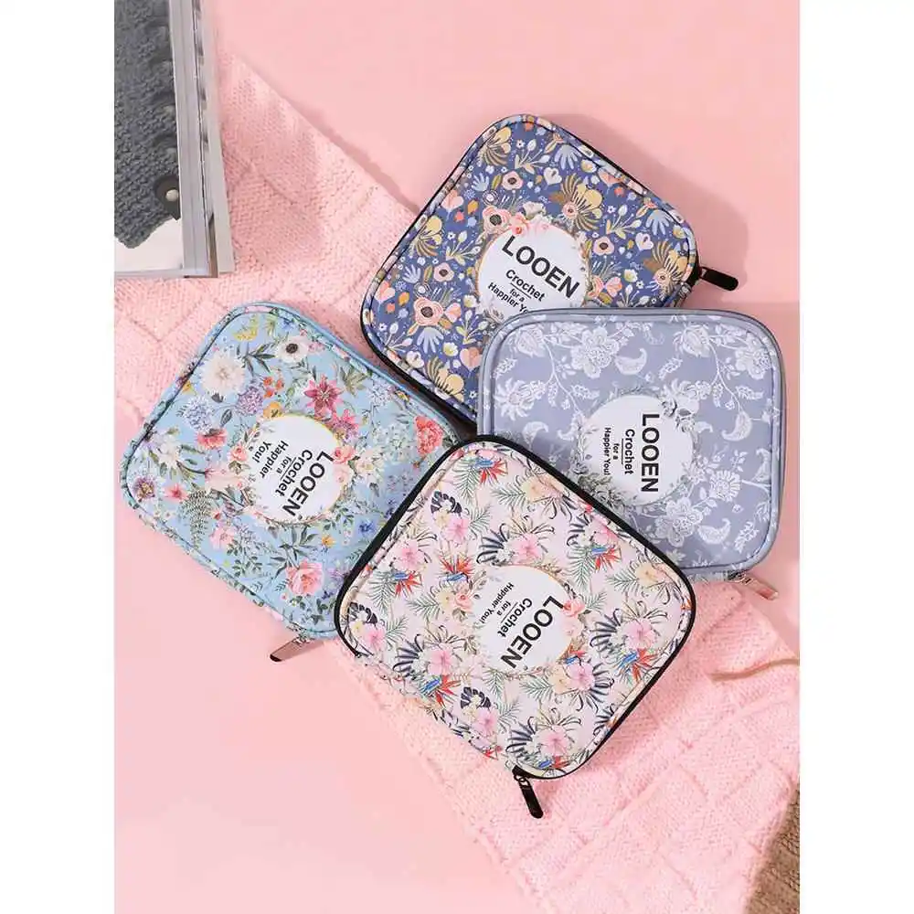 손뜨개질 DIY 도구 보관 가방 훅 니들 스웨터 니들 정리 파우치 문구 가방 ABEYINUOR Love Organization