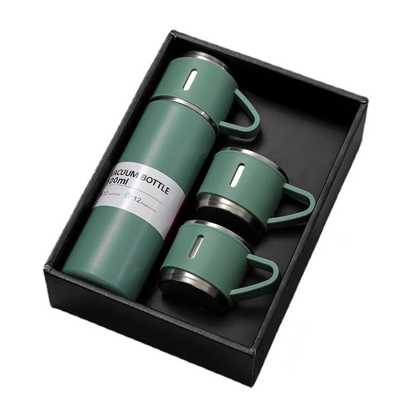 

500ml Double layer Stainless Steel Coffee Thermos Flask Tea Cup Can Be A Gift Travel Business Home Simple Generous Beautiful Mug