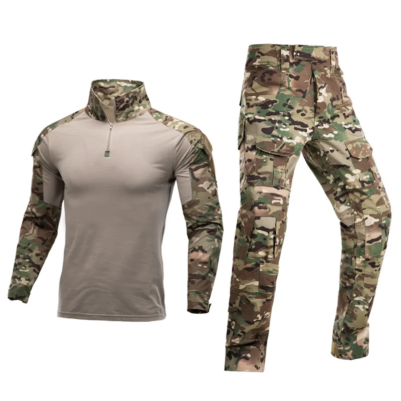 

CS Tactical Camouflage Frog Suit Two-piece Men's Suit Men's Frog Suit CP Military Training Women's Outdoor Frog Suit Jacket Top