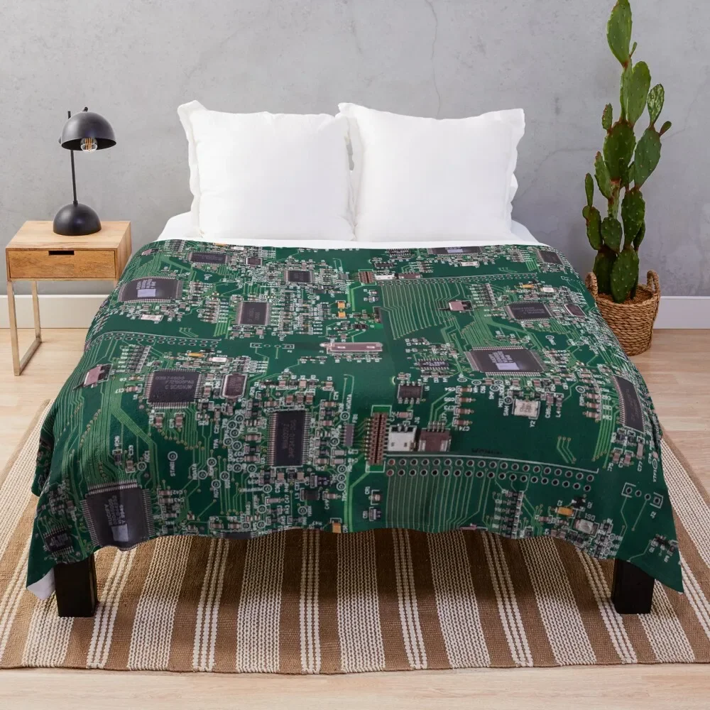 

Circuit Board Throw Blanket Polar Shaggy Sofa Single Blankets