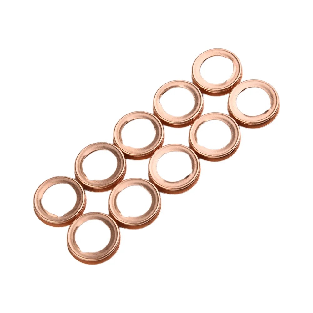 

For Infiniti For Nissan Washer Gasket Replacement Accessories Metal Parts 10PCS 11026-01M02 11026-JA00A Durable