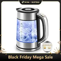 Pukomc Speed-Boil Electric Kettle, 1.7L/1500W Teapot Water Boiler, 1500W Keep Warm Electric Tea Kettle & 1.7L Hot Water Boile 1
