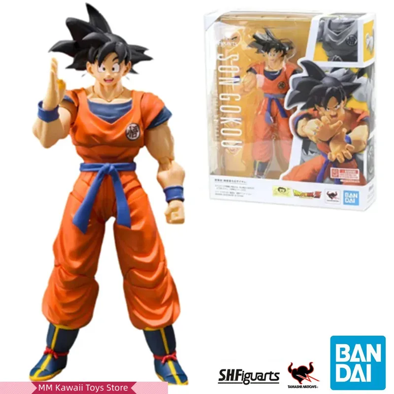 

100%Original in Stock Bandai Dragon Ball Z S.H. Figuarts A Saiyan Raised on Earth SHF Son Goku 2.0 Action Figure Model Toys Gift