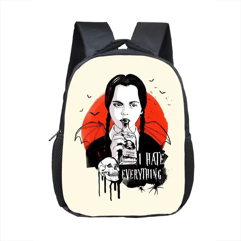 Mercredi Addams Imprimé Sac à dos d'élève Enfants Sac de livre scolaire Ou  sac à bandoulière ou sac à crayons ou ensemble trois pièces Sac de voyage  pour enfants Cadeau