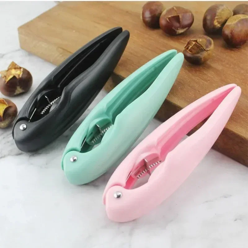 Stainless Steel Multifunctional Chestnut Clip Machine Nutcracker Opener Tool Nuts Walnut Cutter Sheller Chestnut Shelling Cutter