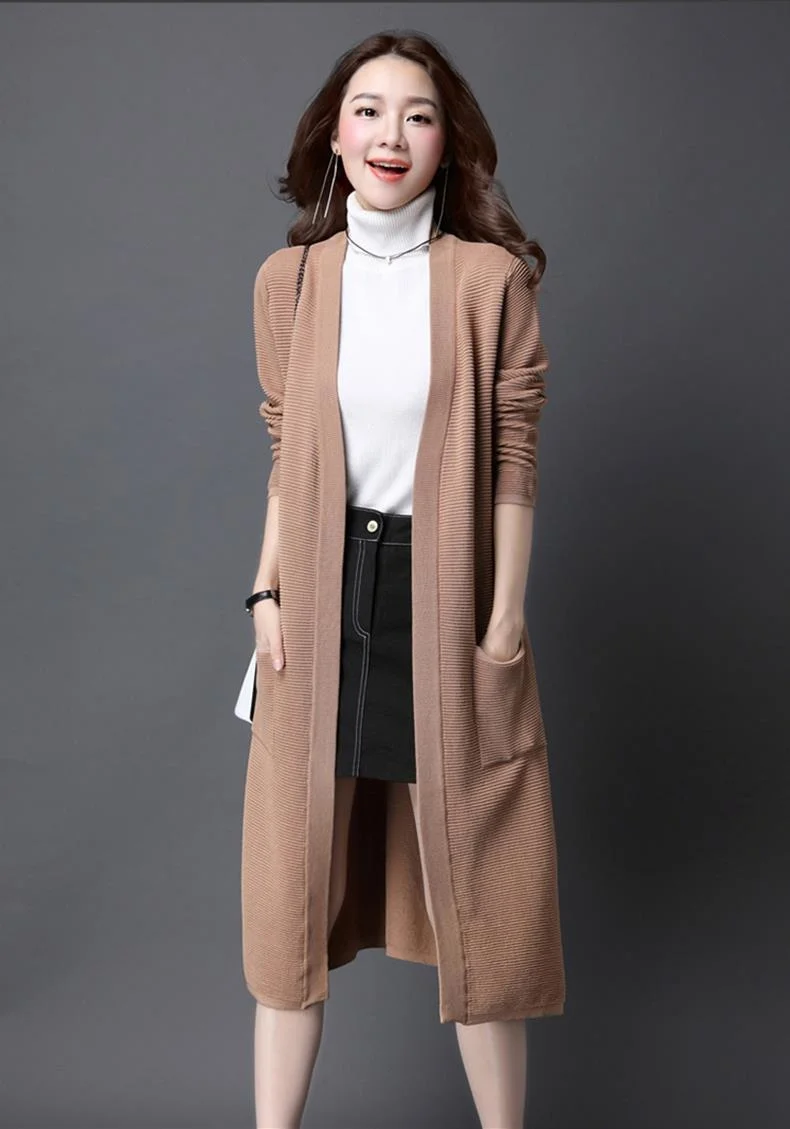 moda feminina de malha cardigan manga longa elegante sólido solto macio topos longos blusas outono novo casaco streetwear novo