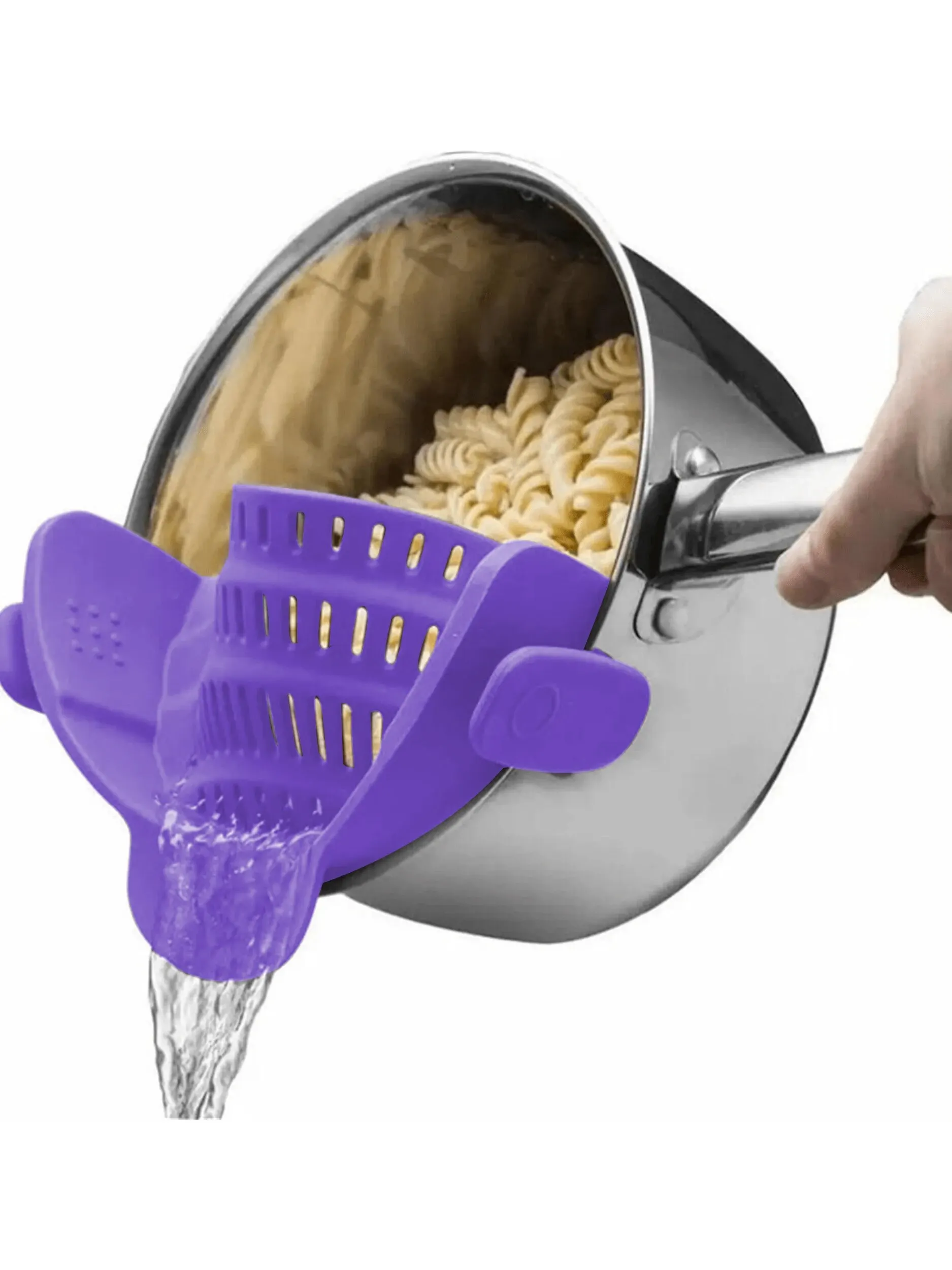 1 pieza Silicona Clip-On Colador Ollas Sartenes Ajustable Colador a Presión Herramienta de Cocina - Imagen 13 de 18