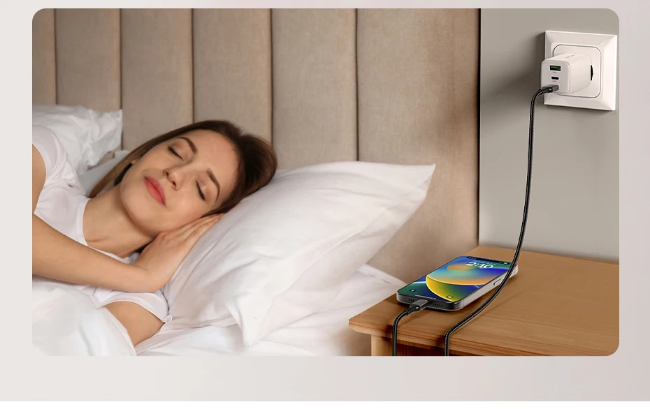 CABLETIME GaN Ladegerät 65 W Schnellladung 4.0 3.0 USB C PD Ladegerät für MacBook Air iPhone 16 15 14 iPAD Tablet PD Schnellladegerät – Detail 8