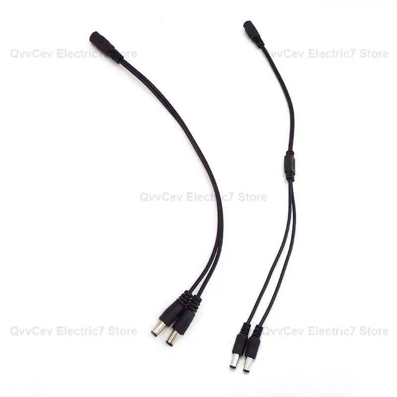 

1 Female To 2 Male Splitter Plug Cable 2.1*5.5Mm Dc Power Splitter Plug Cable 12V for Cctv Camera Surveillance A7