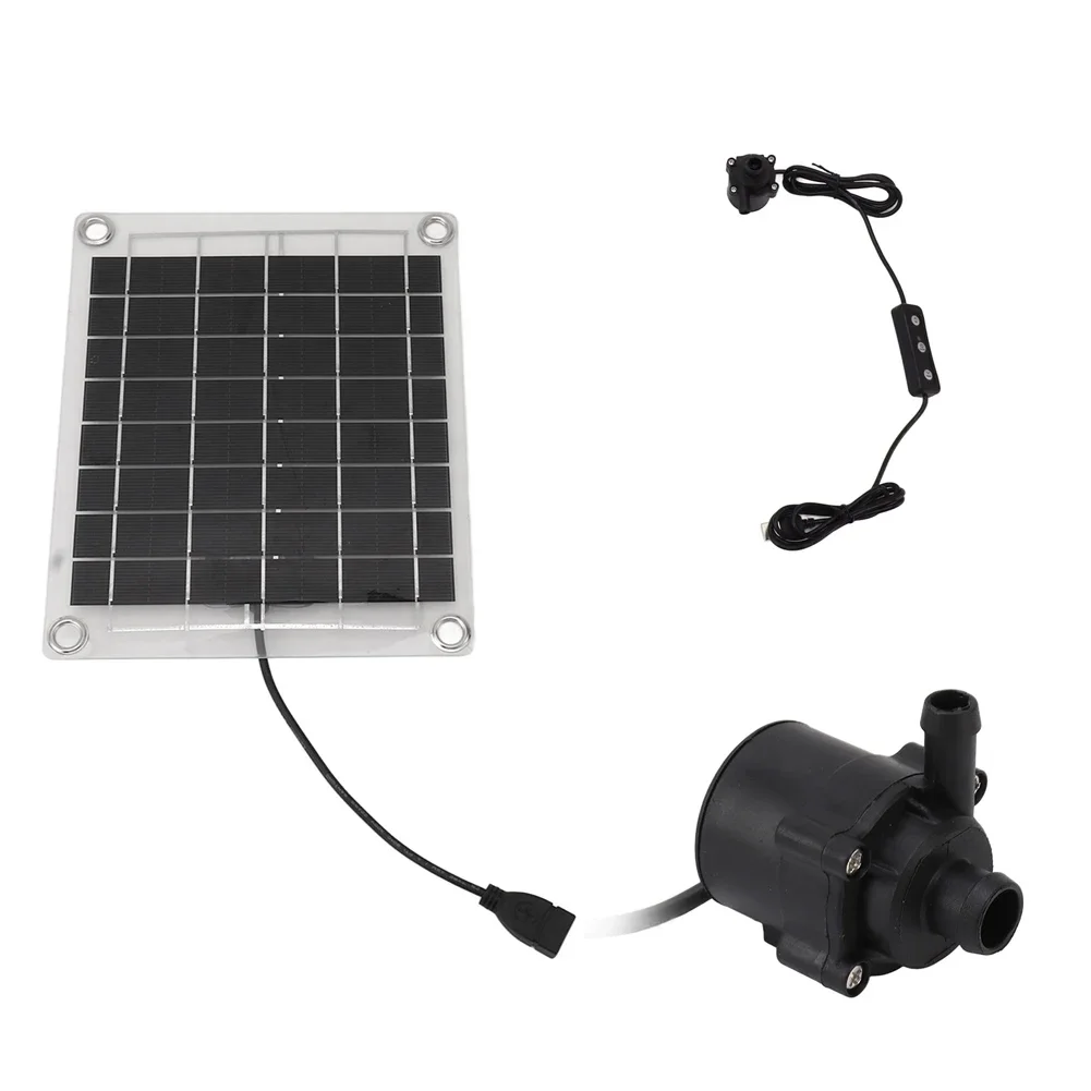 12V 10W Aquarium Pump Garden Decoration Mini Fountain Panel Pump Watering System Solar Power Panel Water Pump Kits for Fish Tank