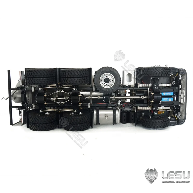 1/14 Truck model simulation metal toy 6*6 mixing truck engineering field snail car Tamiya LESU 3