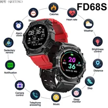 

Smart Watch Men Women Touch Screen Sports Fitness Bracelets Wristwatch Waterproof Bluetooth for Android Ios FD68S Smartwatch Men