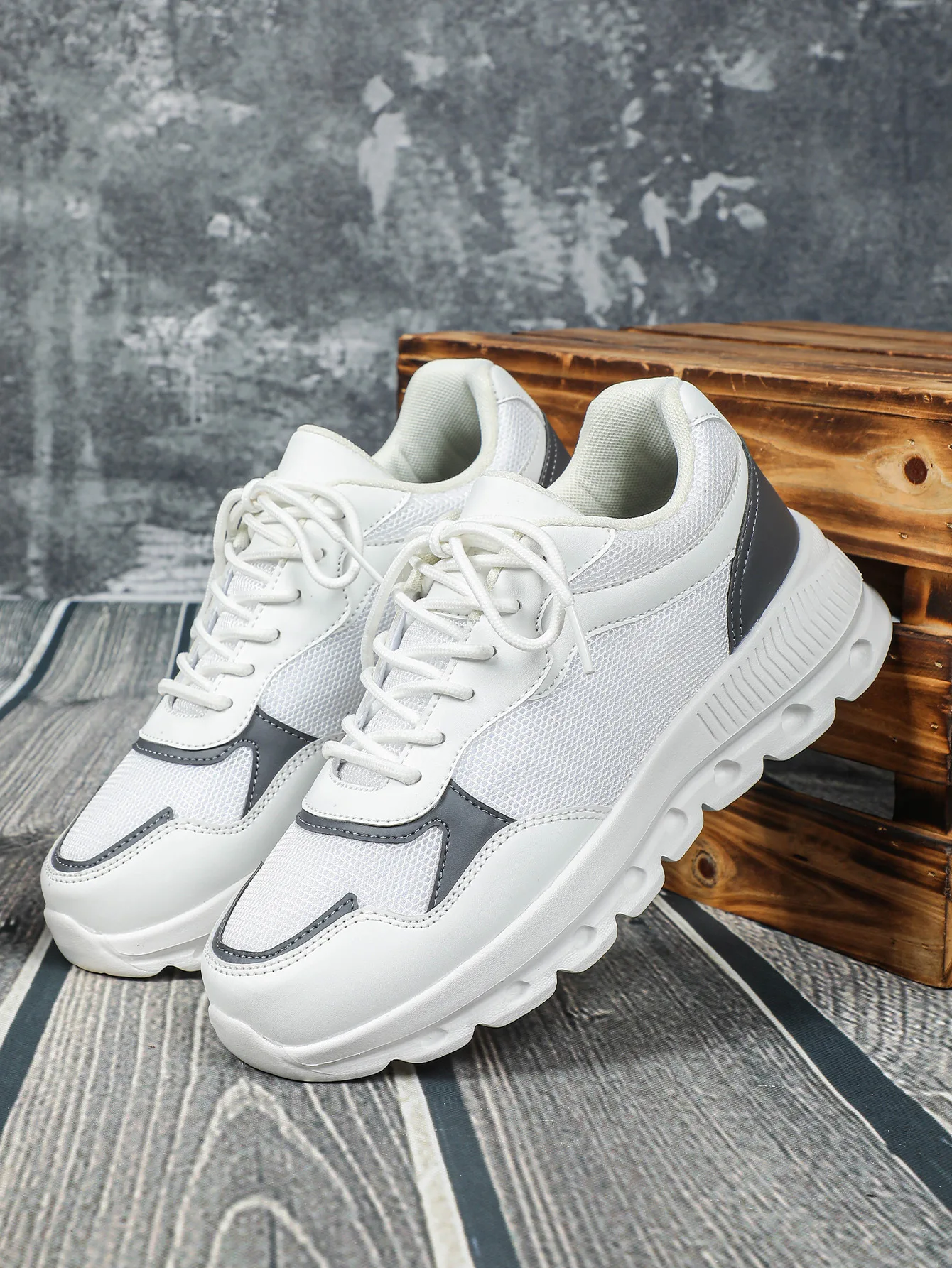 VEAMORS Mesh Running Shoes - Lifestyle Image 1