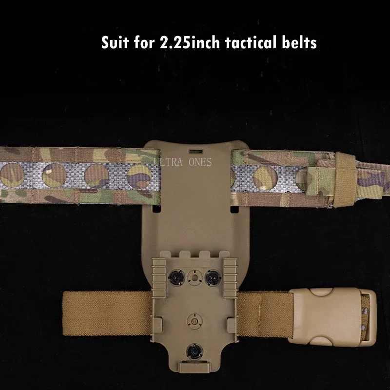 Pistol Holster Tactical Gun Airsoft Hunting P320 Belt Waist QLS Quick Mount Adapter Leg Shroud Drop