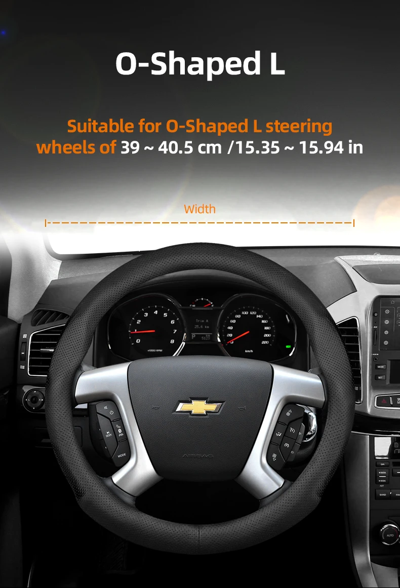 Für Chevrolet Runde Lenkradabdeckung Ultradünne Cruze Captiva Tracker Colorado Silverado Bolt Ev Spark Lacetti Equinox Sonic – Detail 5