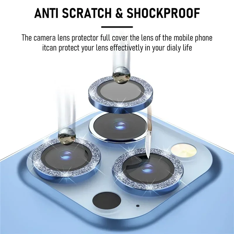 Premium Metal Glass Camera Lens Protector Bumper Back Cover