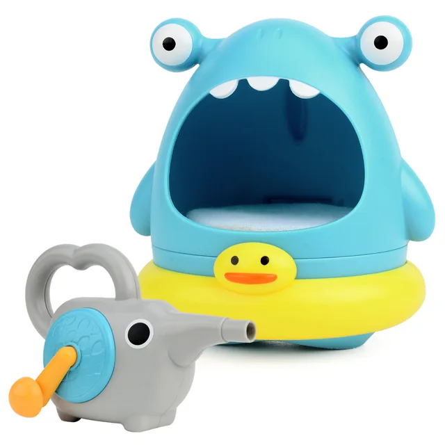 Enfants Mignon Dessin Animé Requin Crabe Bain Souffler Bulle Jouets  Baignoire Piscine Jouet