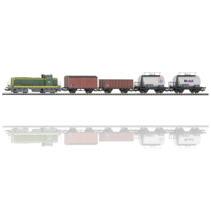 PIKO 1:87 Train Model HO Type Junior Set Includes 4 Diesel Locomotives and 57162 Electric Toy Train
