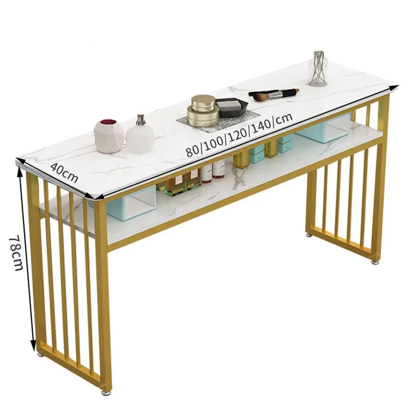 Description Picture 2 of itemEuropean Fashion Ins Manicure Table and Chair Set Double Manicure Tables Salon Furniture Professional Beauty Salon Nail Tables B