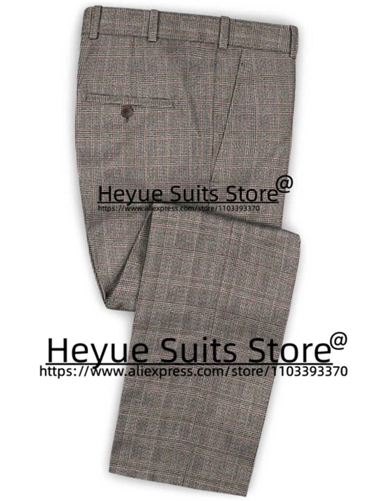 Latest Version Formal Plaid Wedding Suits For Men Slim Fit A button Groom Tuxedos 2 Pieces Sets Business Male Blazer Ropa Hombre