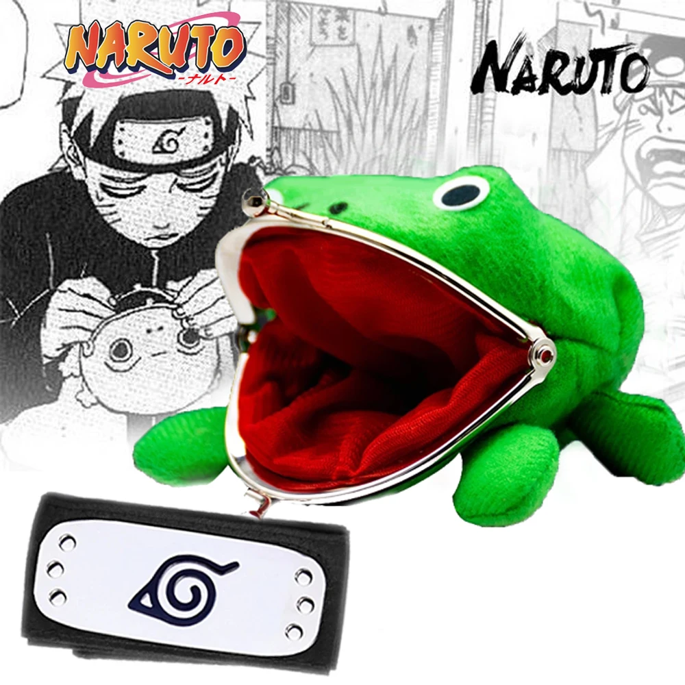 Naruto Frog Wallet Coin Purse Naruto Frog Plush Coin Purse Anime